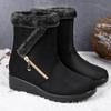 Winter Women Boots Casual Snow Boots Woman Non Slip Warm Ankle Boots Ladies Platform Outdoor Shoes Comfort Zip Female Boots