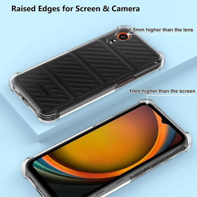 Støtsikkert Airbag TPU-deksel for Samsung Galaxy Xcover 7 Xcover 6 Pro 5 Beskyttelsesdeksel Capa Fundas Coque
