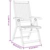 Folding Garden Chairs 6 pcs Solid Acacia Wood
