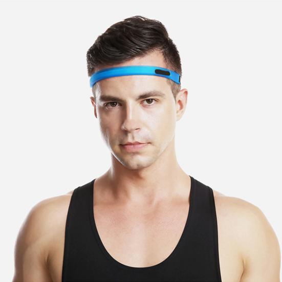 Banda pentru cap sport pentru bărbați și femei, curea elastică subțire pentru antrenament, cu cataramă reglabilă, banda de transpirație pentru alergare fotbal