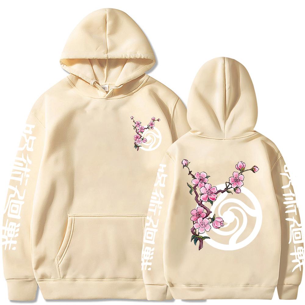 Jujutsu Kaisen Japonské Anime Gojou Satoru Grafické Mikiny Oversized Mikina s Kapucí Dlouhý Rukáv Mikina Muži Ženy Oblečení