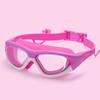 HD children's swimming goggles boys and girls anti-fog large frame swimming glasses comfortable silicone even Ear Plugs Swimming