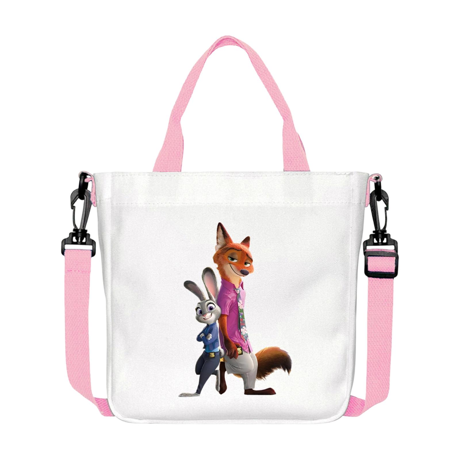 

Cartoon Shoulder Bag, Versatile, Portable Crossbody Bag For Commuting, Women s Canvas Tote Bag One Size