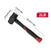 High-carbon Steel Solid Hammer Heavy-Duty Wall Smashing Sledgehammer Octagonal Hammer  Hand Tools
