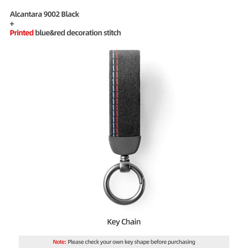 

For BMW F30 F31 F32 F34 F20 F10 G20 G30 F40 i8 1 3 5 7 Series X1 X3 X5 F15 M3 M4 Made of Alcantara Car Key Case Cover Keychain
