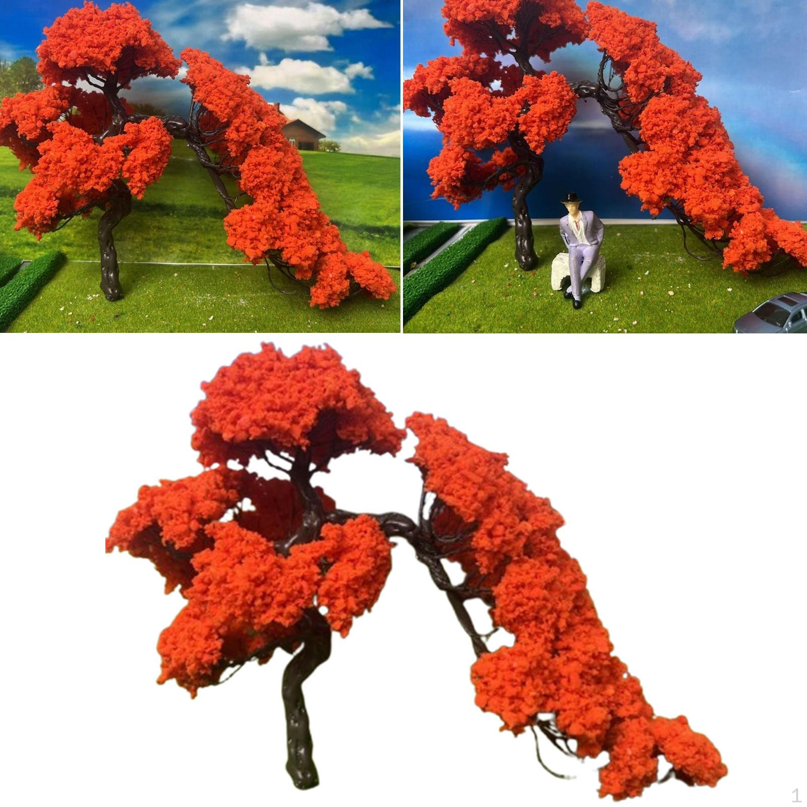 

Моделирование Дерева Архитектура Сцены Украшения Мастерства Поддельные Миниатюры для 10cm