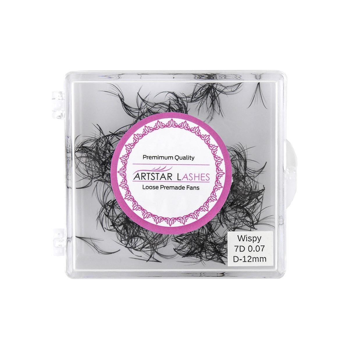 

9D Butterfly Elf Pointed Tuft Lashes - 500pcs Manga Style Double Sandwich False Eyelash Extensions 0.07 C-500 pieces