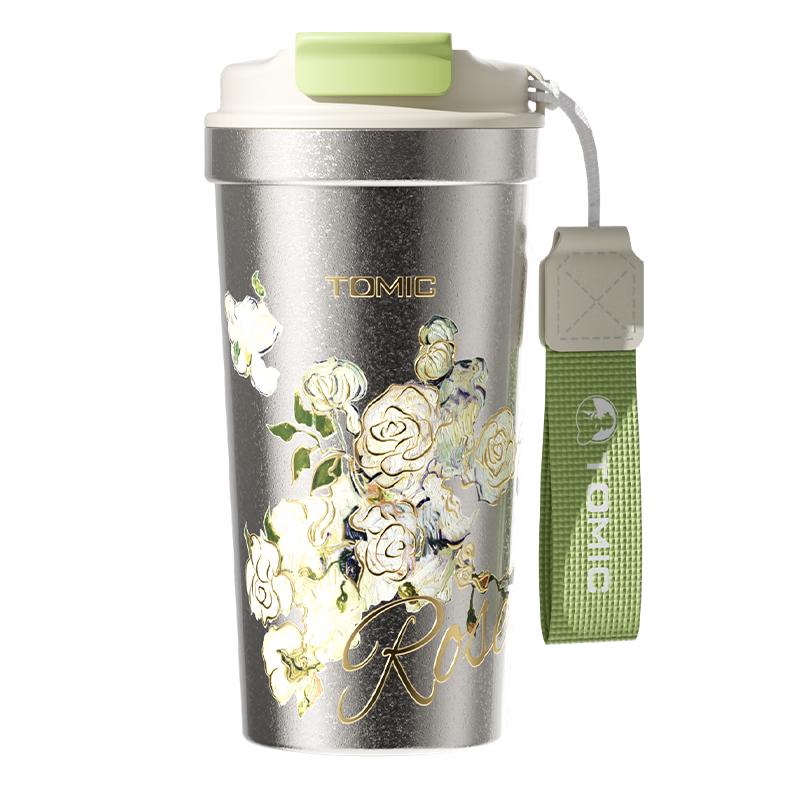 TOMIC Van Gogh Co-branded Pure Titanium Portable Insulated Mug
