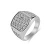 Luxury Hip Hop Full Diamond Titanium Steel Ring for Men Women Personalised Wearable Punk Jewellery Rapper Ring