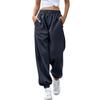 Women's Casual Fashion Solid Color Casual Pants, Sanitary Pants, Drawstring Elastic Waist And Leggings