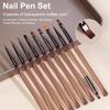 For Nail Art Design Nails Tip Display Painting Tool 9PCS Nail Brush UV Gel DIY Painting Pen Liner Manicure Acrylic Drawing Brush