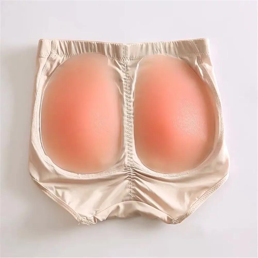 Natral Silicone Pad Enhancer Fake Ass Panty Hip Butt Lifter Underwear Invisible Bottom Shaper Seamless Padded Shapewear Panties