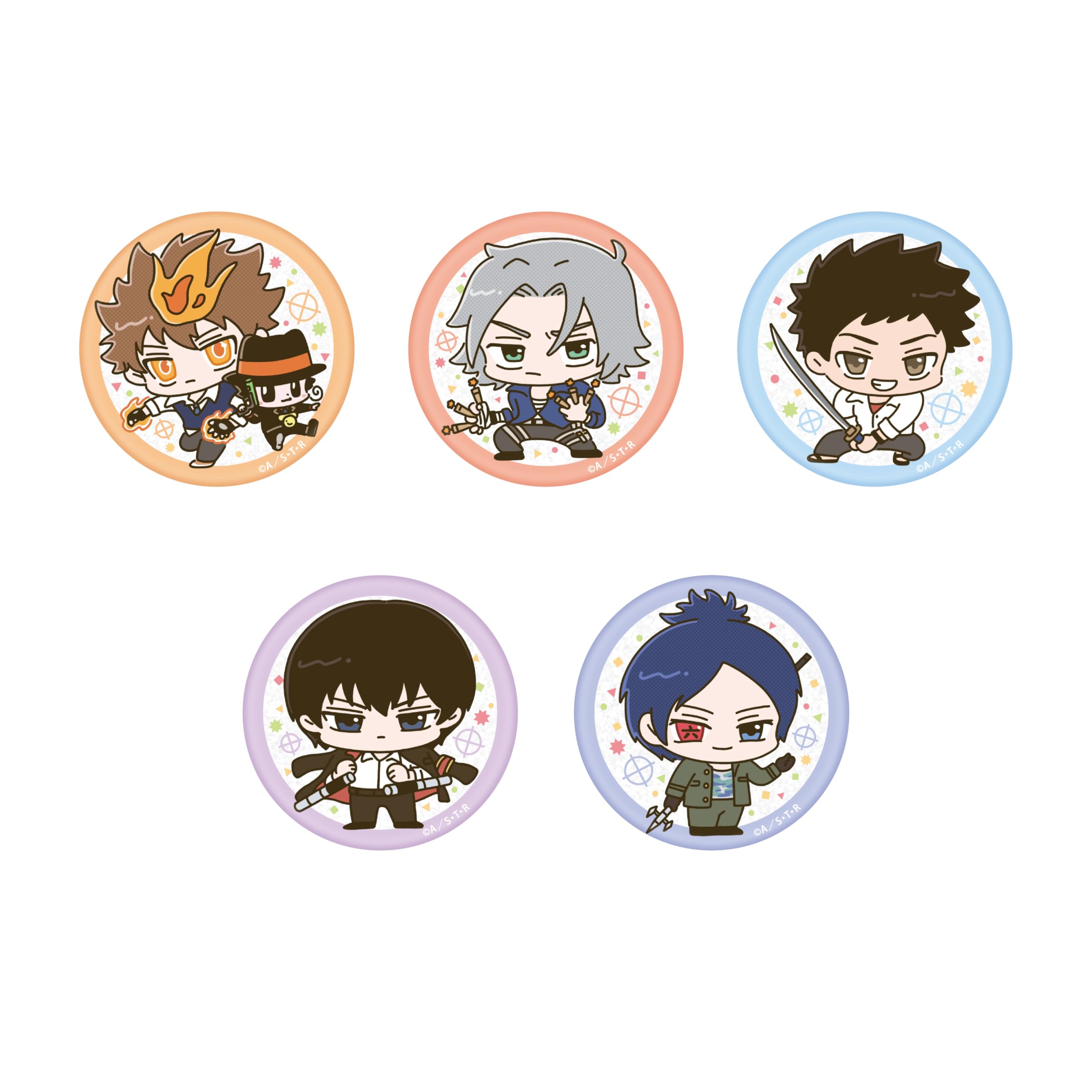

Katekyo Hitman Glitter Can Badge Box REBORN! Vol.1 5-Piece