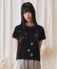 PRENDA Crack Star Logo Crewneck Tee Black