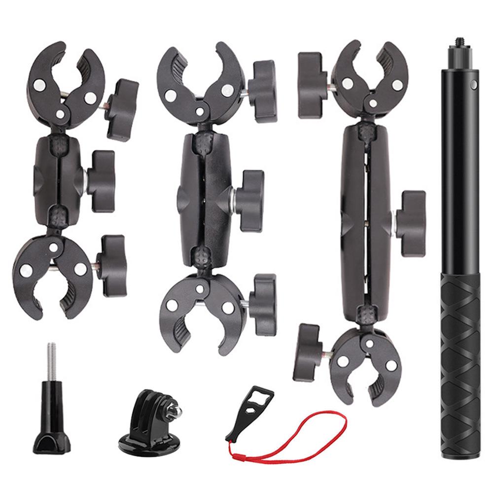 Motorcycle Clamp Selfie Stick & Camera Mount for Sports Accessories