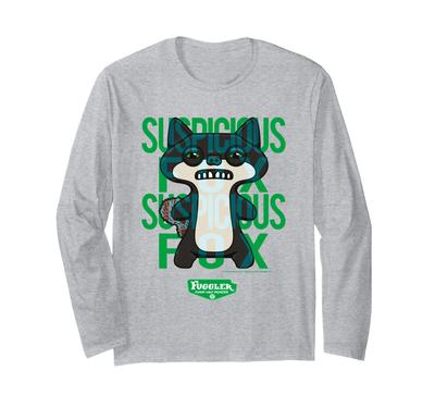 Camiseta de Manga Comprida Fuggler Raposa Suspeita Preta Originals