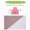 1-Pack Cute Bear Bib Apron Cartoon Design Polyester Stripes Cooking Apron with 2 Pockets Women Men Housework Cleaning Apron Kitchen Apron for Chef