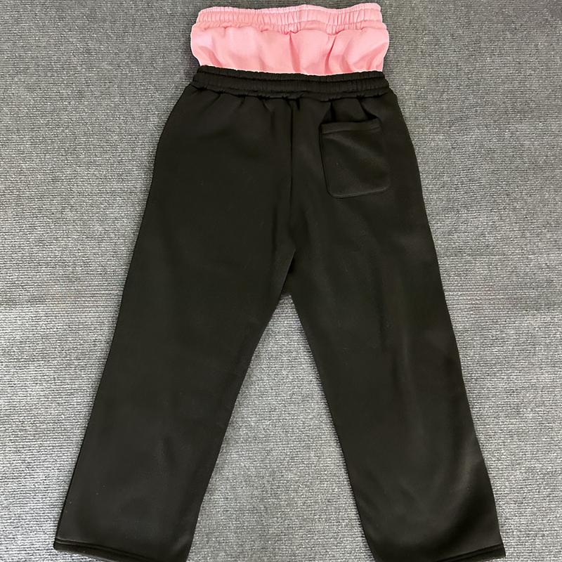 Pantalon de survêtement ample rétro street hip-hop couple européen et américain taille double fausse pièce deux pièces