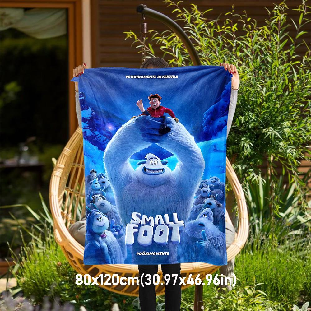 

1pc small footOutdoor Flannel Blanket Soft Plush Decor for Picnics, camping,Bedroom, Playroom, or Lunch Breakn1204A 80x120cm(31x47inch)