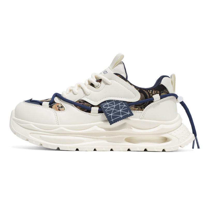 Men's casual sports shoes new thick-soled heightening men's shoes trendy versatile dad shoes men