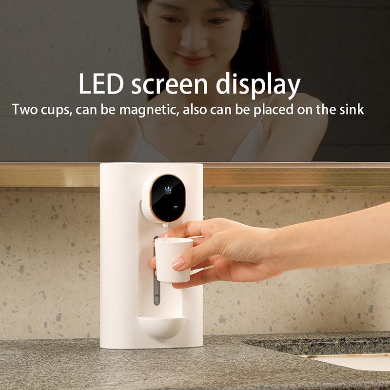 Wall-Mounted Automatic Smart Mouthwash Dispenser with Cup – Rechargeable Household Oral Cleaner