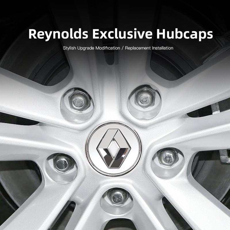 Renault Car Wheel Center Hub Caps Logo Cover Decorative Accessories For RS Megane 2 3 4 Trafic Scenic 2 Clio Captur Twingo QM6
