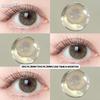 EYESHARE Natural Brown Contact Lenses for Eyes 1 Pair Gray Pupils Korean Soft Lenses New ALASKA Series Lens Contacts