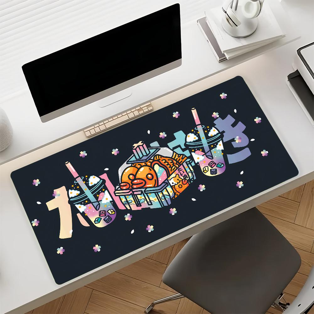 Art T-Taiyaki Cute Mouse Pad Non-slip Rubber Gamer Balance Computer Mat Decoracion Deskmat Laptop Office Large
