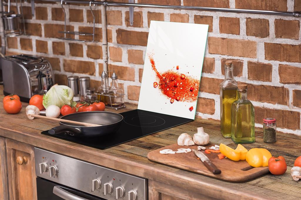 GLASS CUTTING BOARD 35x52 Chili