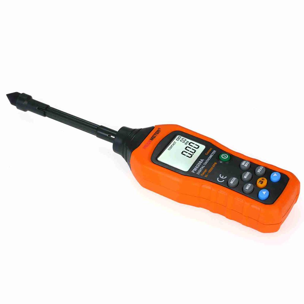 Tachometer High Accuracy 50 to 19999RPM Backlight Display Portable Digital Contact Type Motor Tachometer