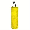 Convenient and Waterproof Wall-Mounted PVC Plastic Bag Storage Rack with Linen Texture Shopping Bag Dispenser - Easy Bottom Access