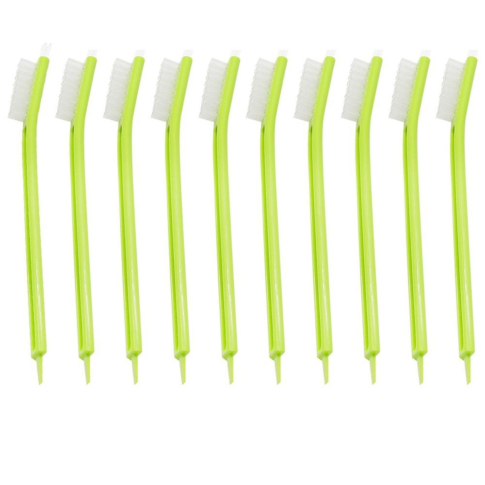 10Pcs Plastic Cleaning Brushes Multipurpose Scrubber Brushes Crevice Brushes  Kitchen Bathroom