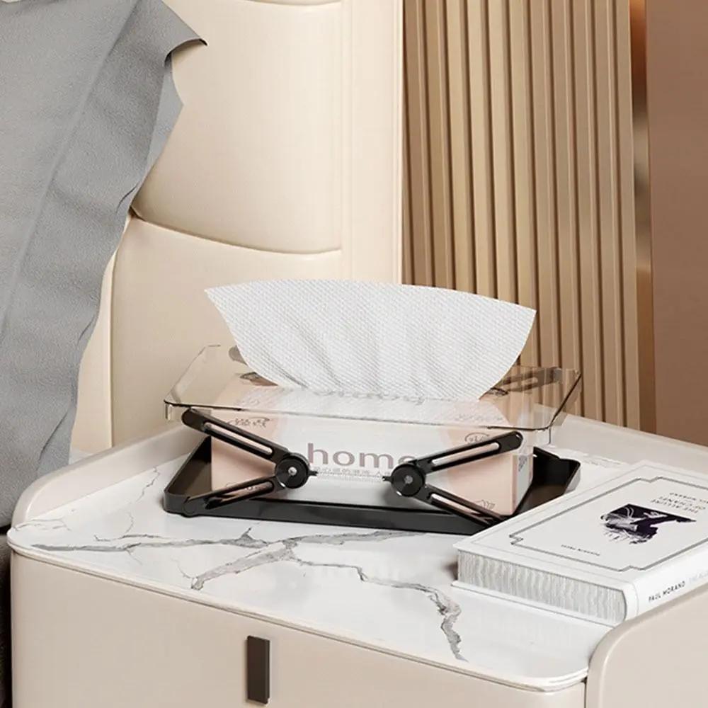 Gifts Liftable Spring-loaded Tissue Box Foldable Large-capacity Creative Household Tissue Boxs Portable Tissue Tool
