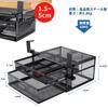 Drawer Storage Steel Design with Stationery Tabletop Small Office Remote Large Fits Easy Installation No-Drilling & Two-Tier Under-Desk Rack,