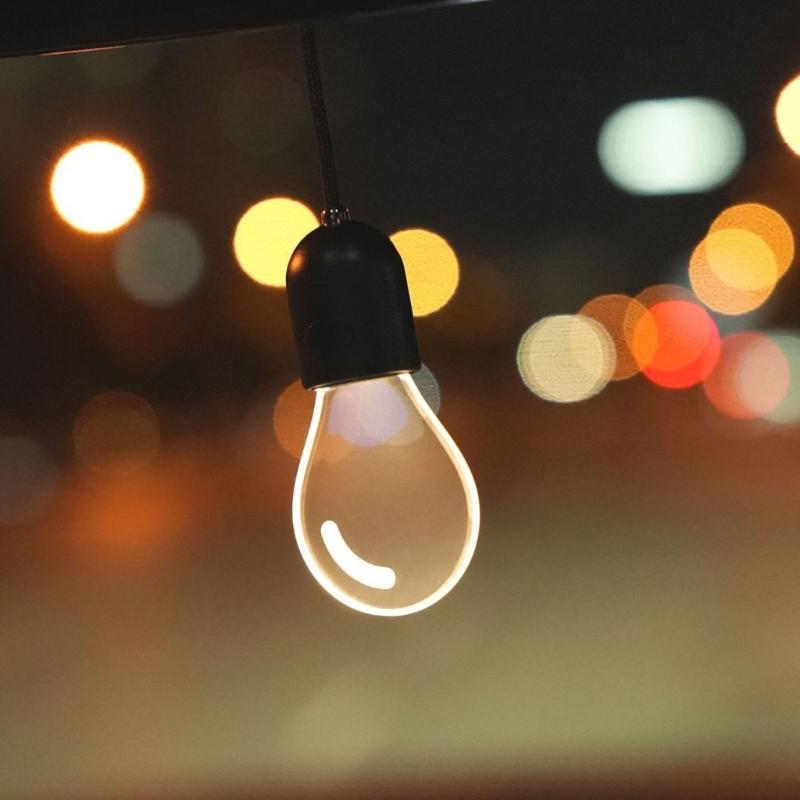 Luminescence Car Interior Pendant Light with Cool Warm Mode Car Rear View Mirror Accessories Unique Car Hanging Ornament