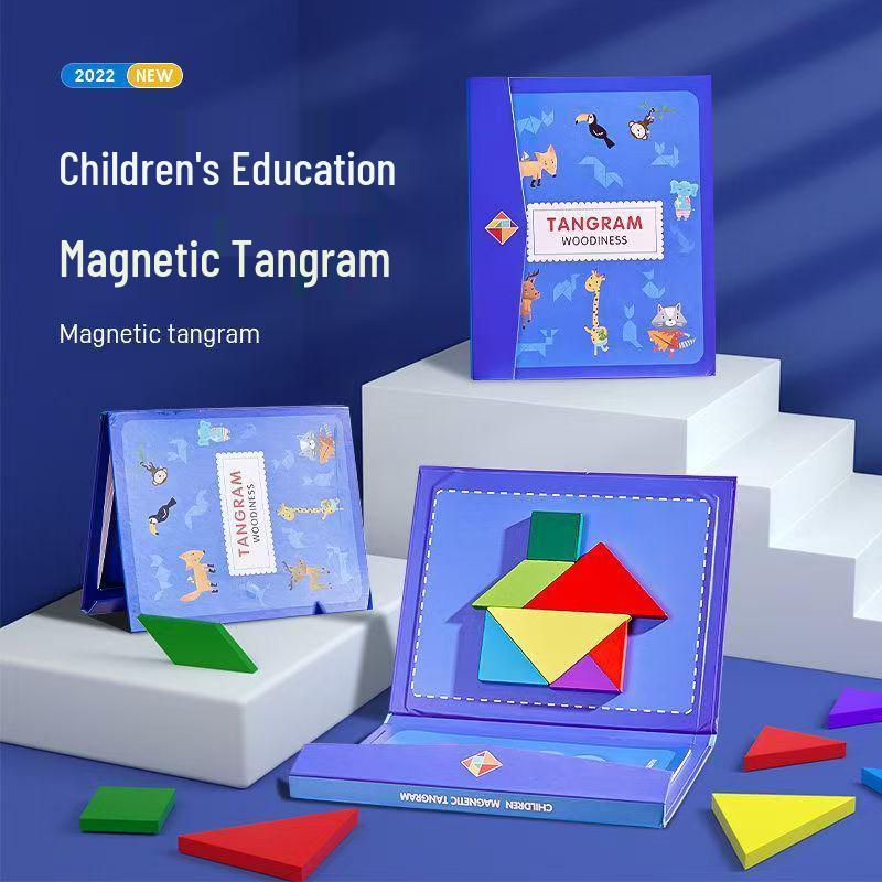 Magnetic Tangram Puzzle: Educational Toy for Kindergarten & First Grade