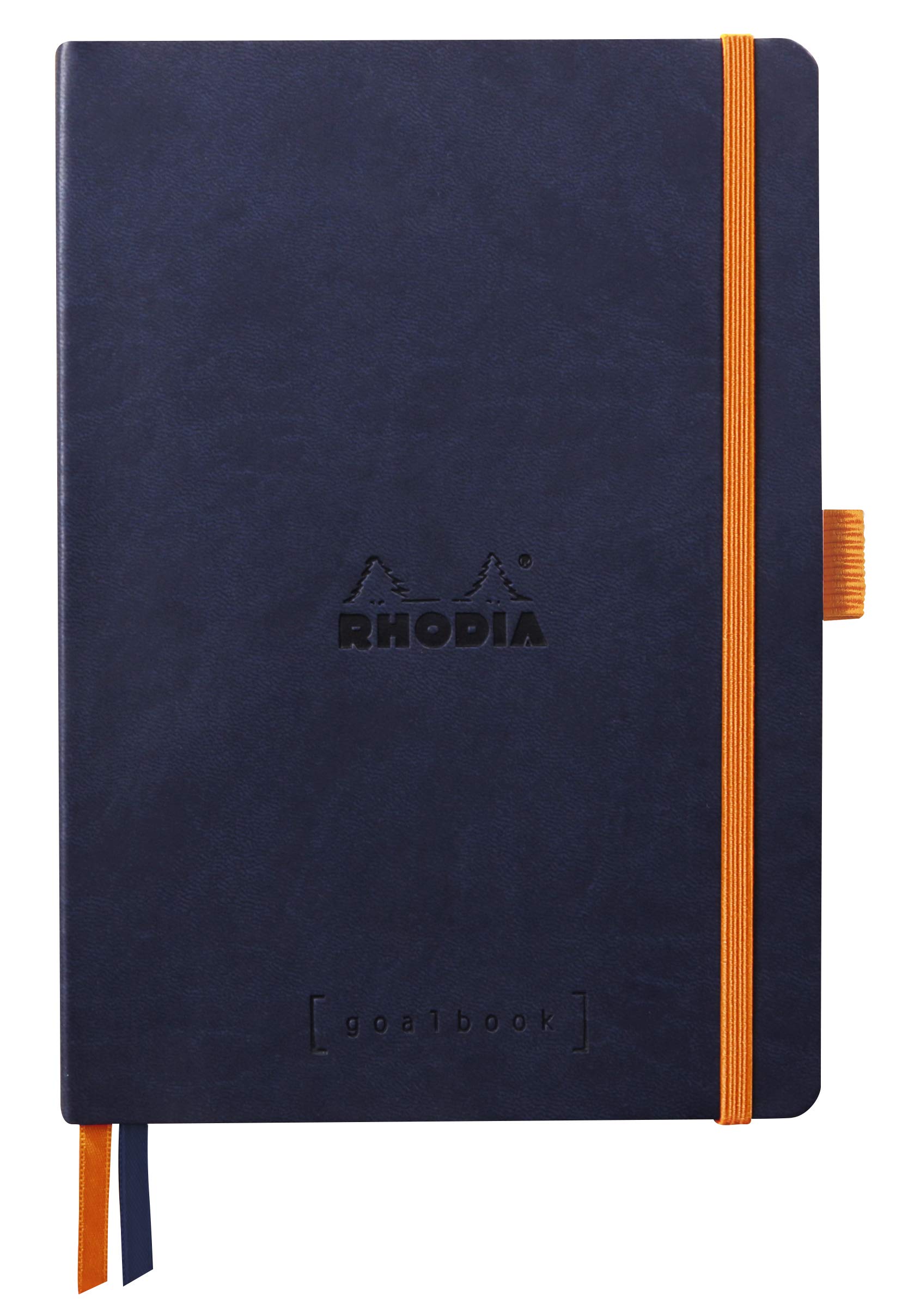 

Rhodia Rhodiarama Goal Точечный 240 Итальянская кожа CF117808 Книга, A5, Сетка, Страницы, Обложка, Полночь,