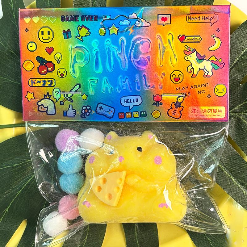 Super Soft Mud Feeling Plush Cat Claws Pinch Music Decompression Toy High Value Silicone Pinch Music Decompression Artifact