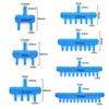 10Pcs Plastic Aquarium Air Splitter 4/5/8mm Oxygen Gas Diverter  for Fish Tank Air Pump Oxygenation