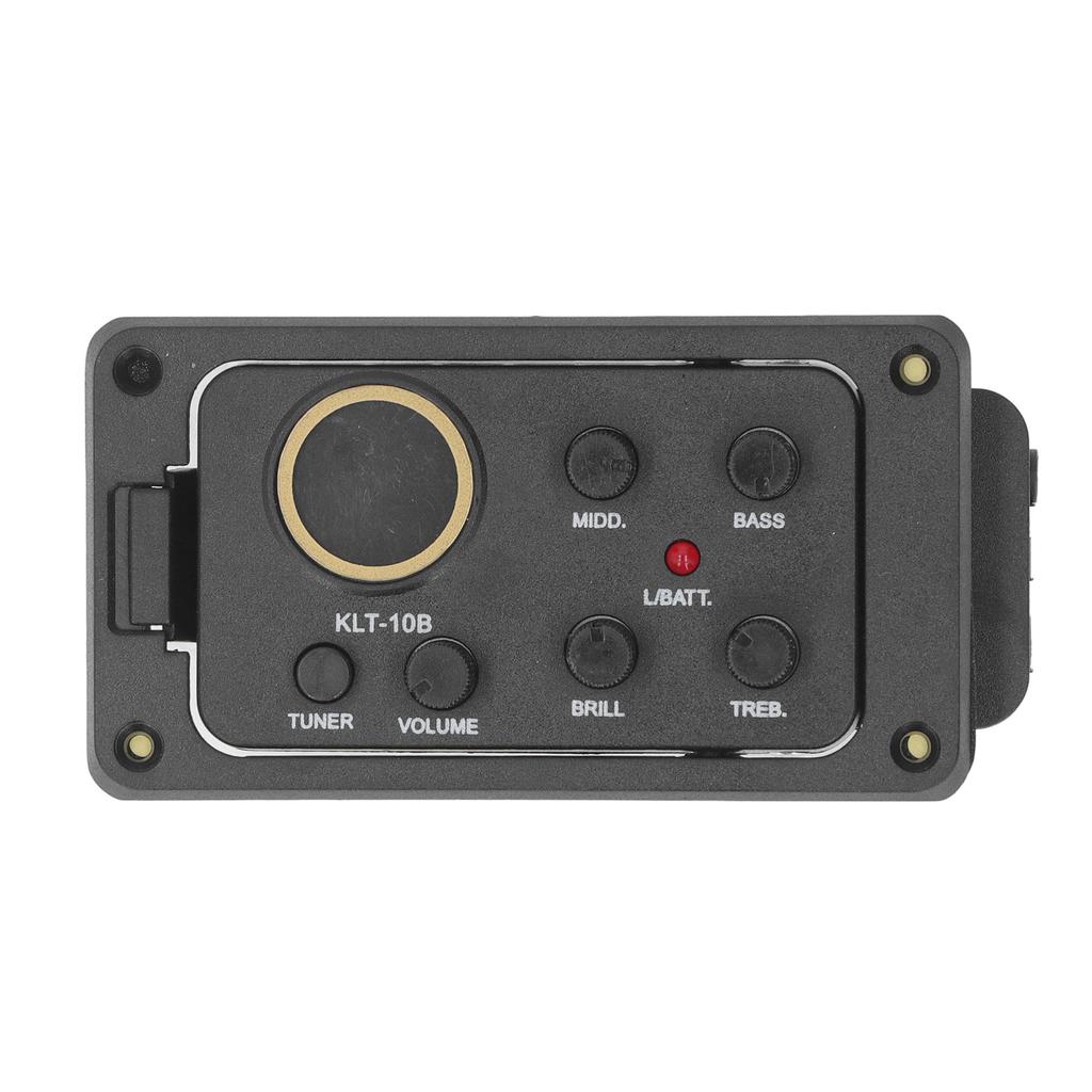 4 Band EQ Equalizer Preamp Amplifier Piezo Pickup Tuner Acoustic Guitar Equalizer with LCD Display S