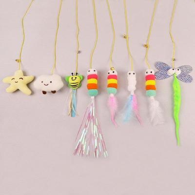 Retractable Cat Teaser: Feather Door Hanging Toy for Self-Play & Boredom Relief