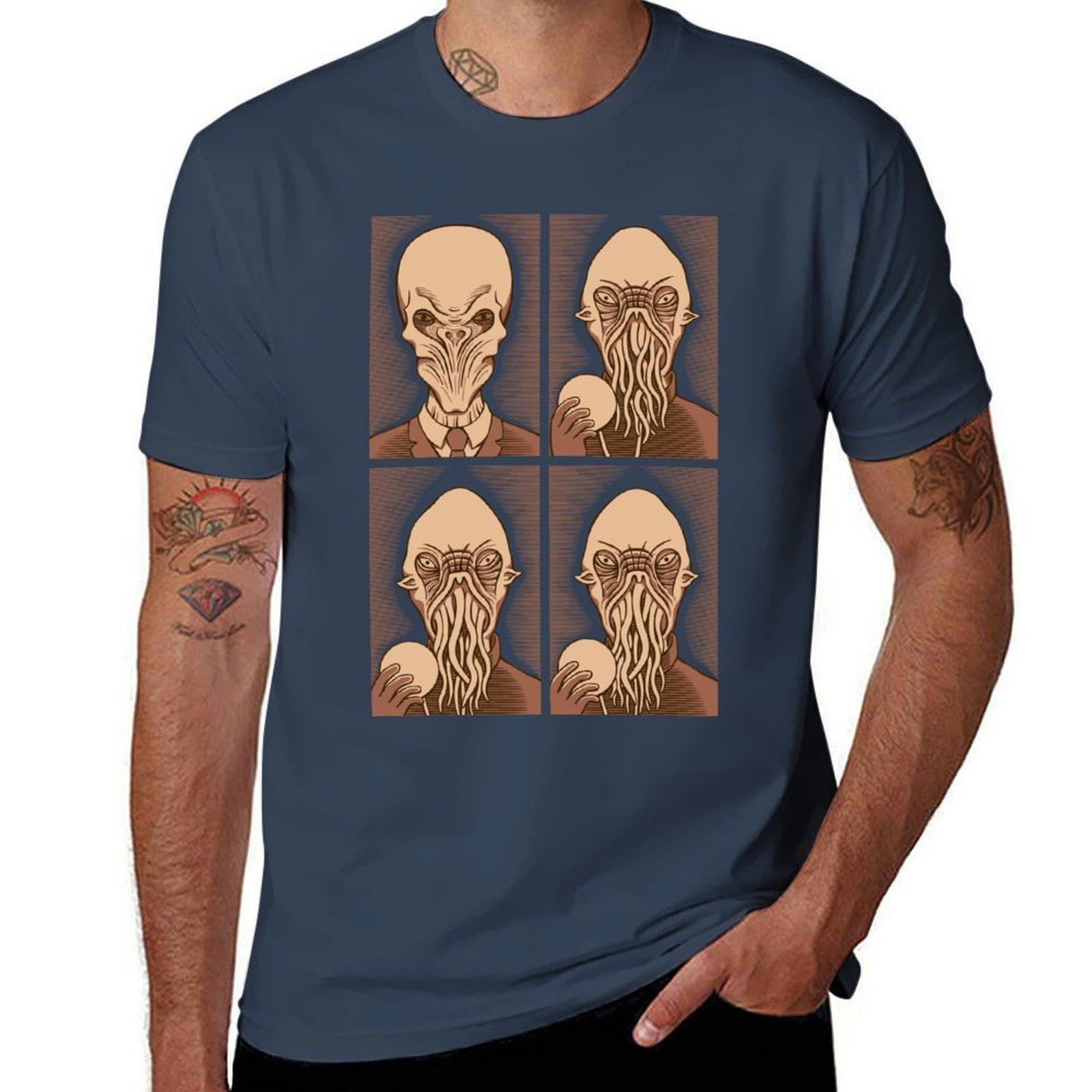 Ood One Out Silent Tshirt Fashion Pattern Printed Tee Shirt S