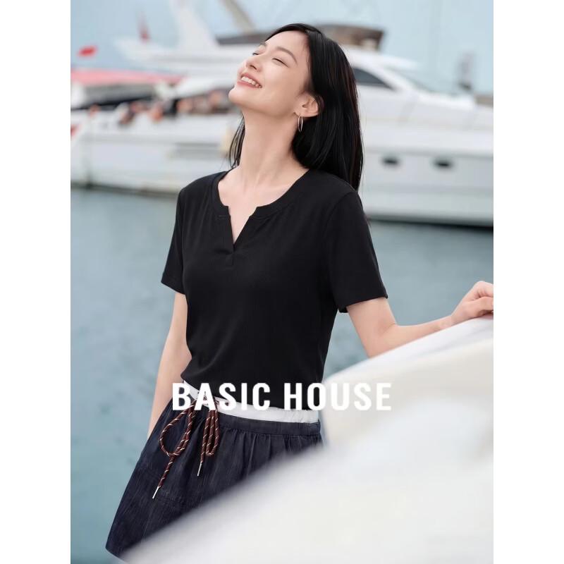 Basic House Women s V-Neck Short Sleeve T-Shirt 2XL