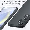 For Samsung Galaxy S24 FE Case Skin-Touch TPU+PC Matte Phone Shell,Transparent Black