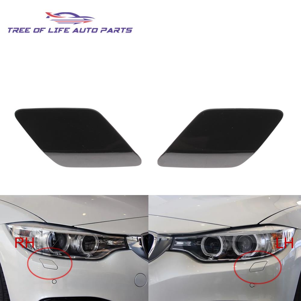 Front Bumper Headlight Washer Spray Nozzle Jet Cover Cap For BMW 4 Series 425 428 430 435 440 F32 F34 F36 2013 2014 2015-2017 Hoses Windshield Washer