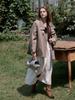 Lenina Baylin Cape Trench Coat_Khaki Gray