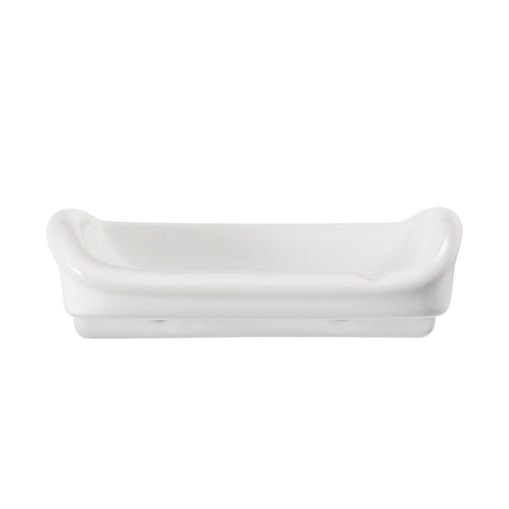 Dulton Porcelain Big Soap Dish Large A Timeless Classic Ceramic DIY Parts Wall Mounted Height 8cm Width Depth 24.2cm 13.5cm Y-0611L