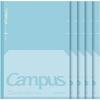 KOKUYO Campus Composition Kimochi Feel Comp Dot 6mm 30 School Imported from Japan Notebook, 5-Pack, Flat, Semi-B5, Book, Green, B, Ruled, Sheets,