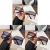 Vintage Frameless Curved Sunglasses With Letter Decor For Summer Outings And Fashion Wear