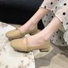 Mary Jane Fairy with Skirt Small Leather Single Shoes Female 2024 New Spring and Autumn Evening Evening Gentle Evening Breeze Flat-bottomed Grandma